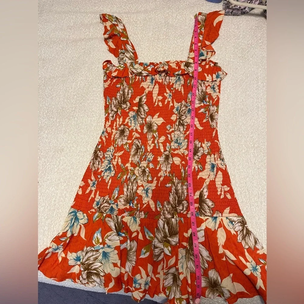 NWOT Band of the Free Smocked Floral Mini Dress- Small - Picture 6 of 7